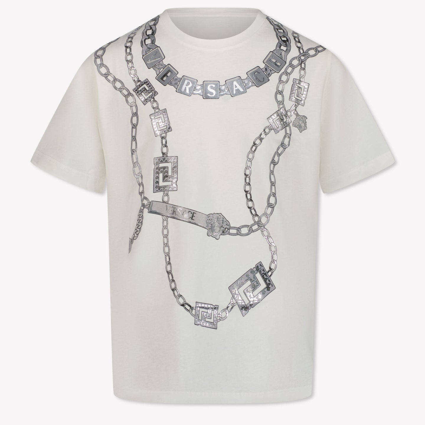 Versace Kinder Unisex T-Shirt In Wit