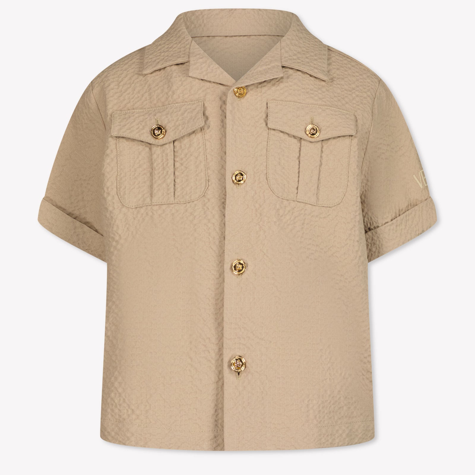 Versace Kinder Jongens Blouse In Beige