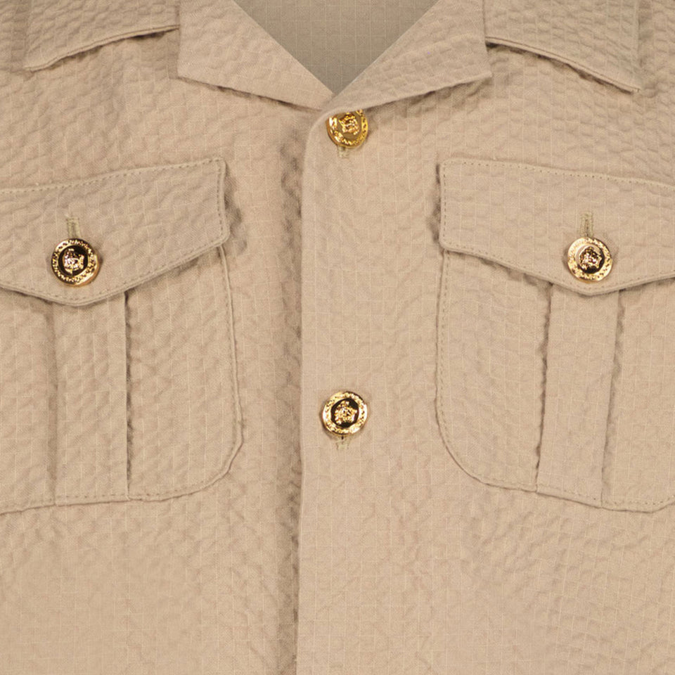 Versace Kids Boys Blouse in Beige