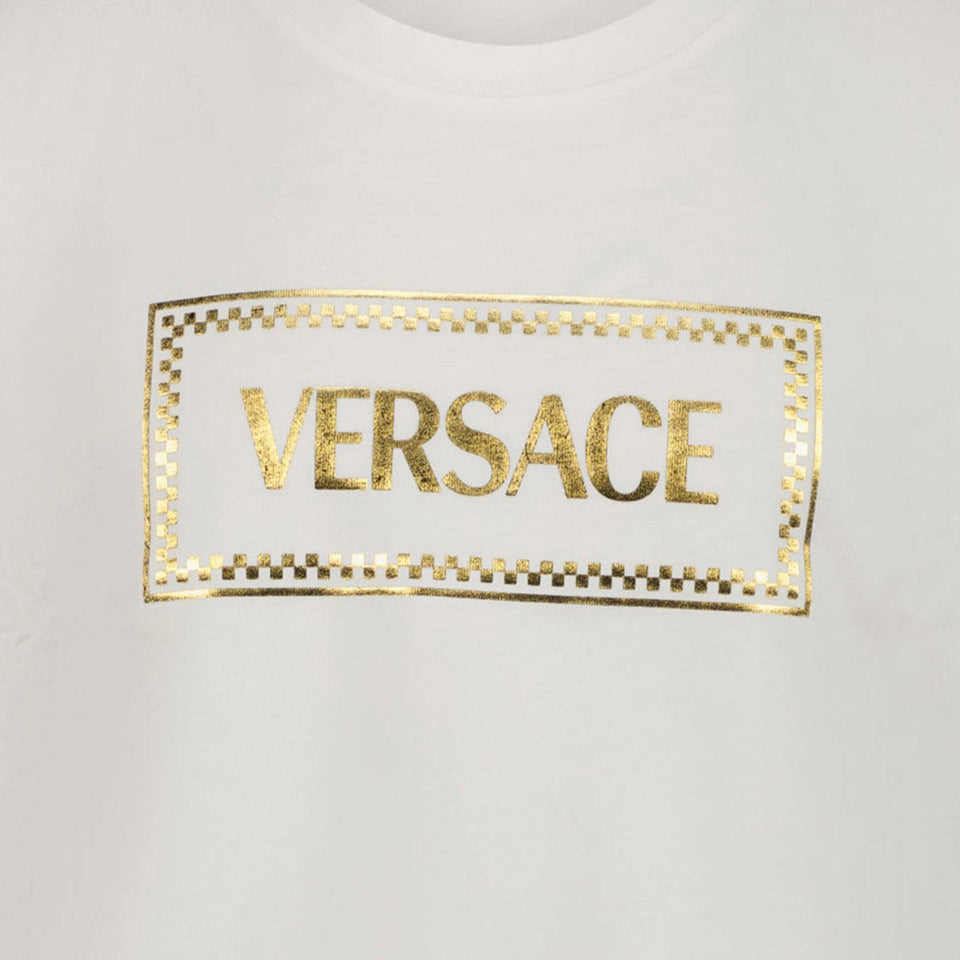 Versace Kids Unisex T-Shirt in White