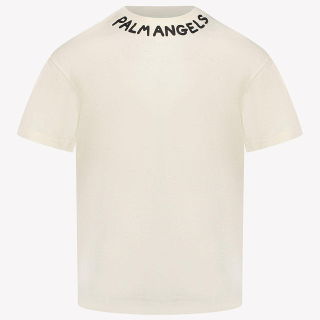 Palm Angels Kids Girls in T-Shirt OffWhite