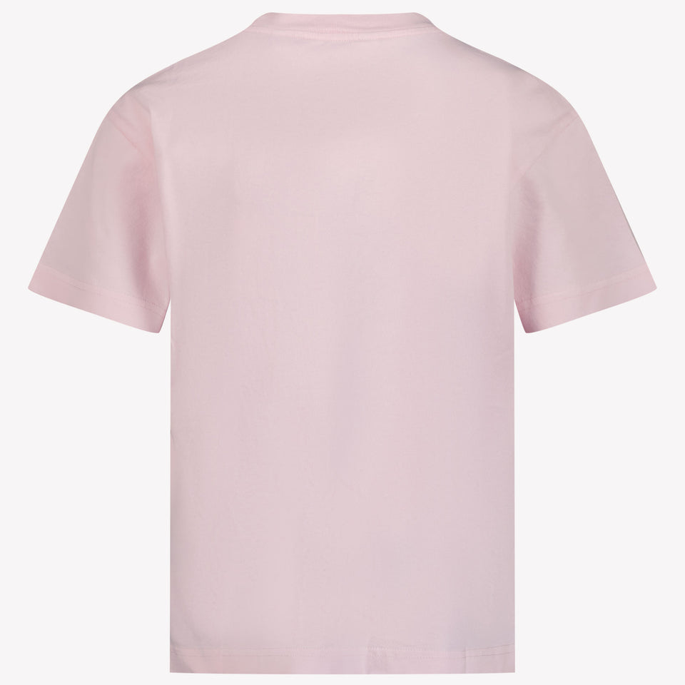 Palm Angels Kids Girls in T-Shirt Pink