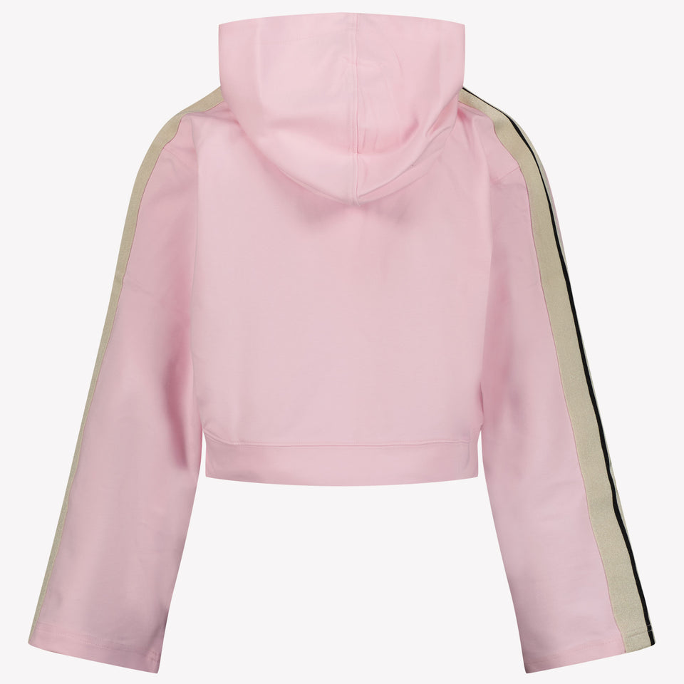 Palm Angels Kids Girls Cardigan in Light Pink