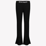 Palm Angels Kids Girls in Trousers Black