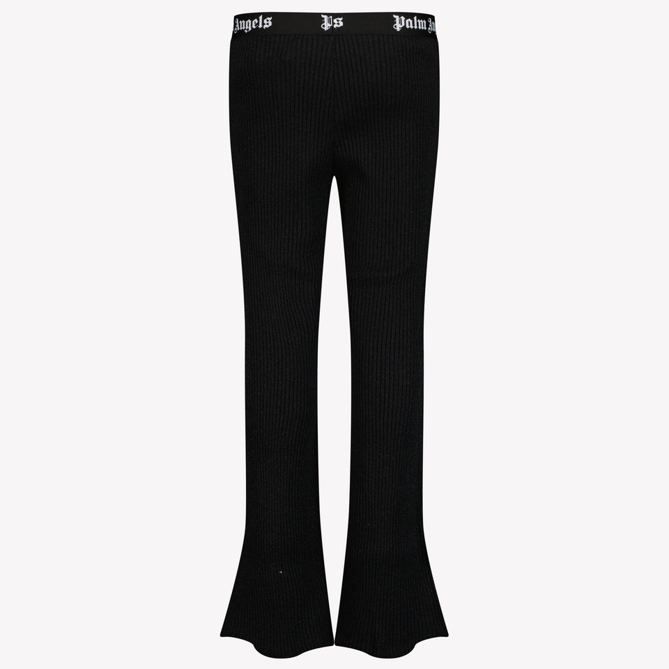 Palm Angels Kids Girls in Trousers Black