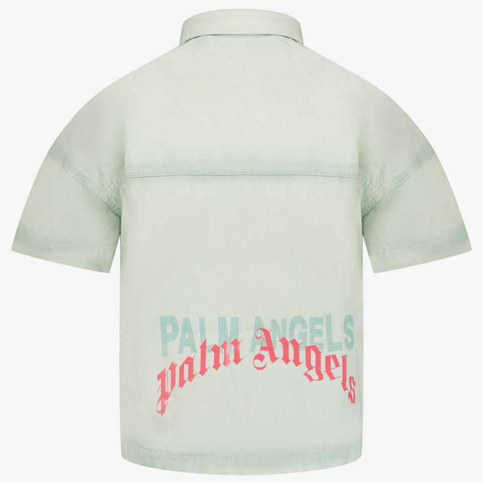 Palm Angels Kids Girls Blouse in Mint