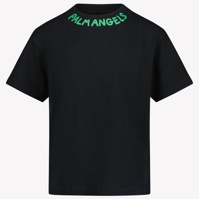 Palm Angels Kids Boys in T-Shirt Black