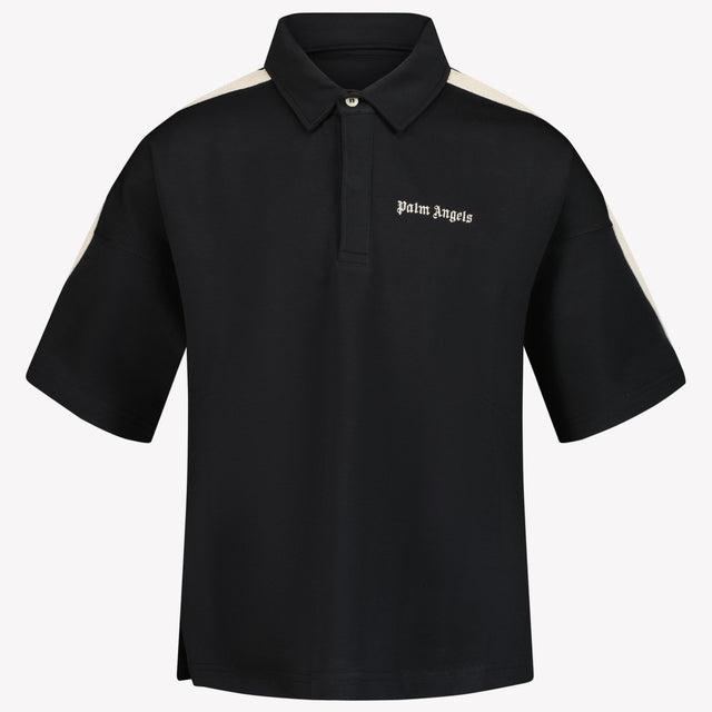 Palm Angels Kids Boys Polo in Black