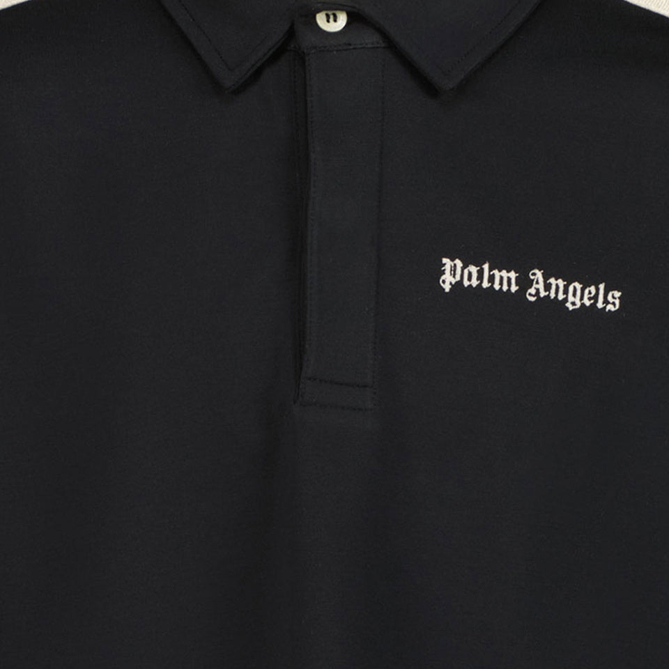 Palm Angels Kids Boys Polo in Black