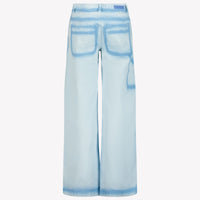 Palm Angels Kids Boys  Trousers Light Blue