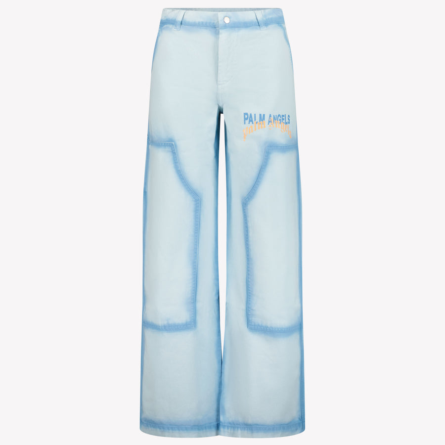 Palm Angels Boys Trouser in Light Blue