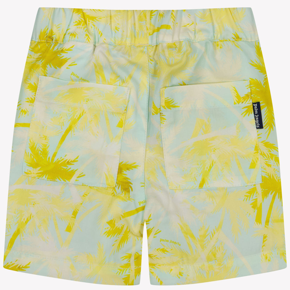 Palm Angels Baby Boys Shorts In Light Blue