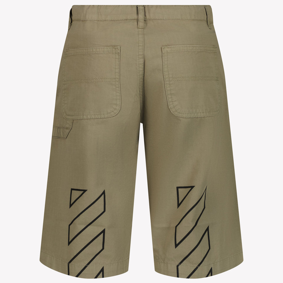 Off-White Kids Boys Shorts In Beige