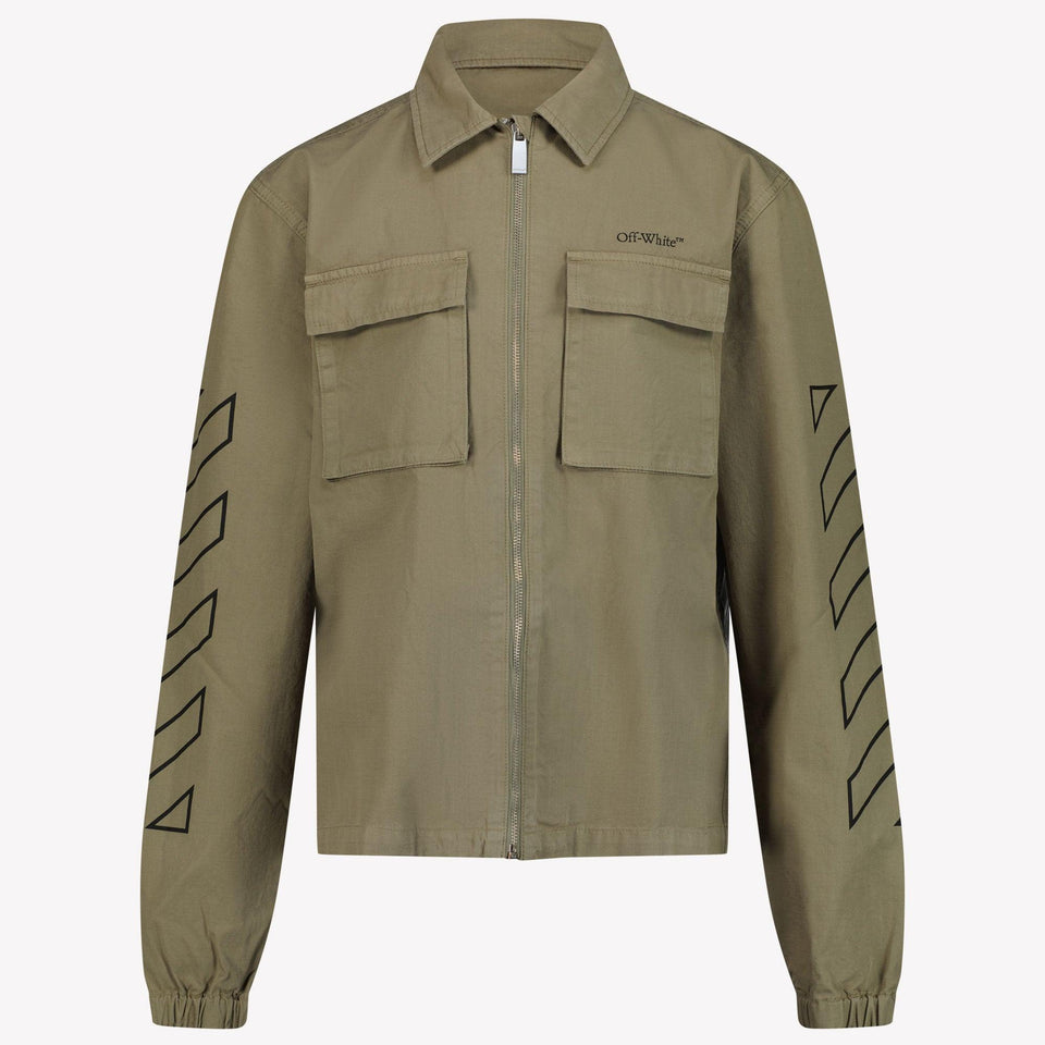 Off-White Kids Boys Summerjacket in Khaki