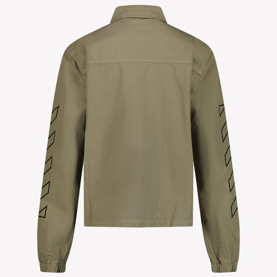 Off-White Kinder Jongens Zomerjas In Khaki