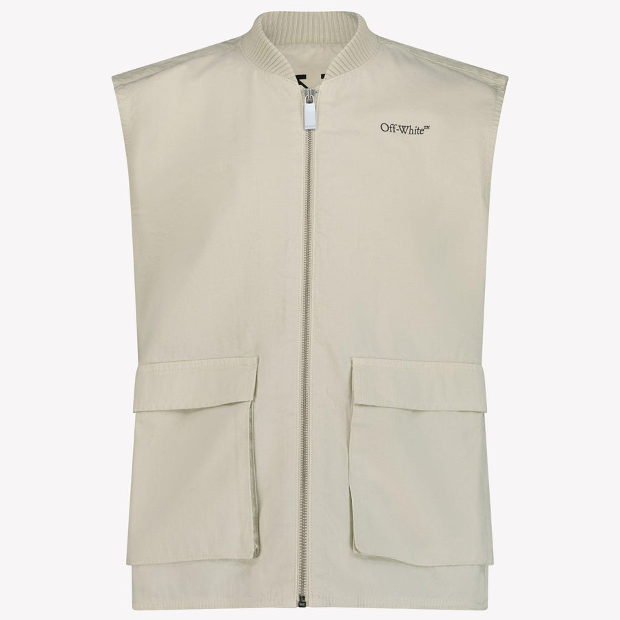 Off-White Kids Boys Bodywarmer  Light Gray