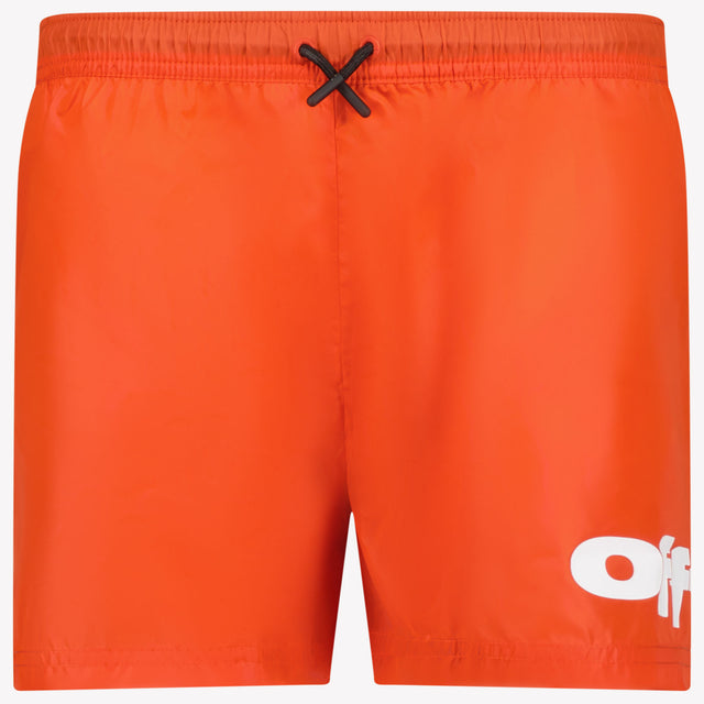 Off-White Kids Boys Swimwear In Red