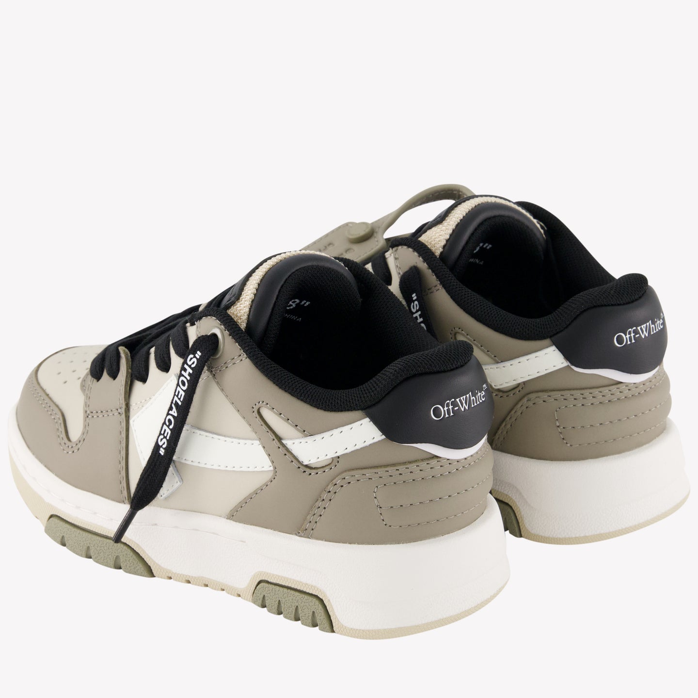 Off-White Boys Sneakers in Olive Green