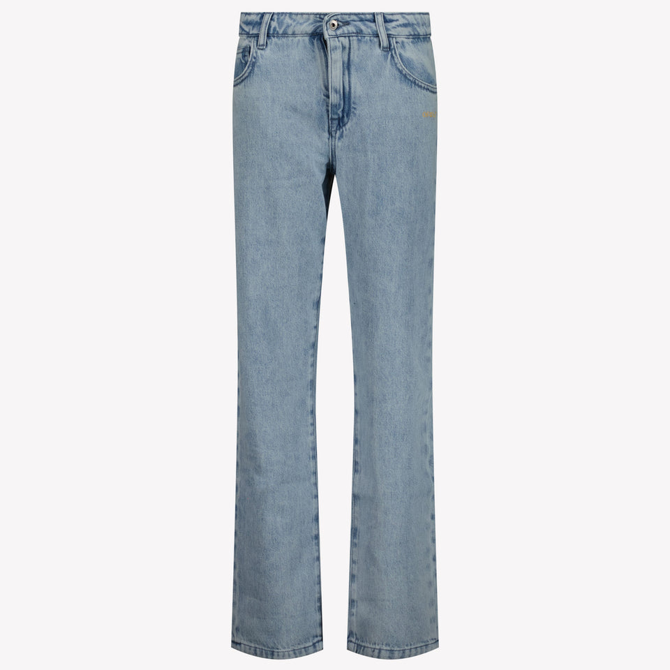 Off-White Kinder Jongens Jeans In Licht Blauw