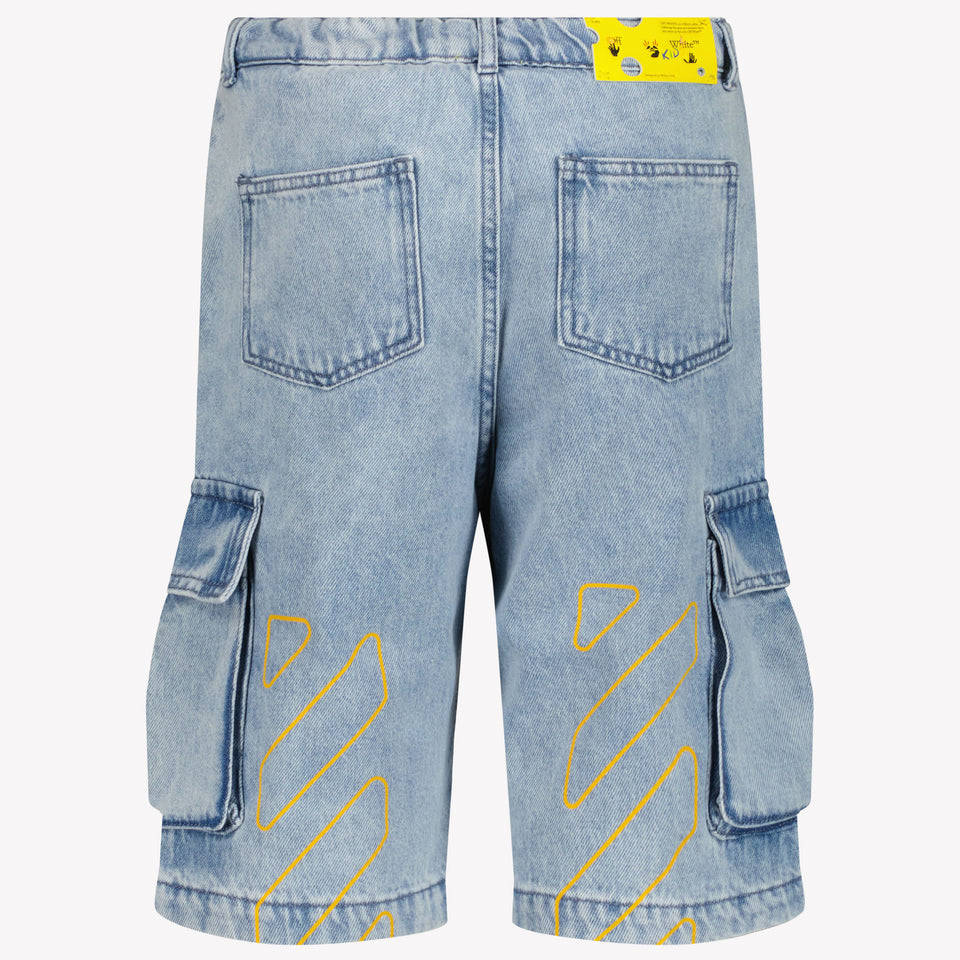 Off-White Kids Boys Shorts In Jeans