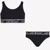 Off-White Kids Girls Swimwear In Black