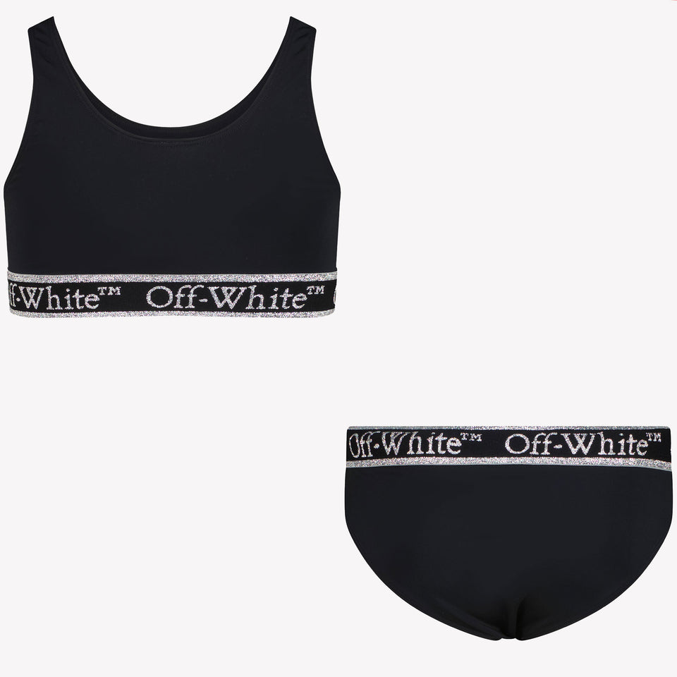 Off-White Kids Girls Swimwear In Black