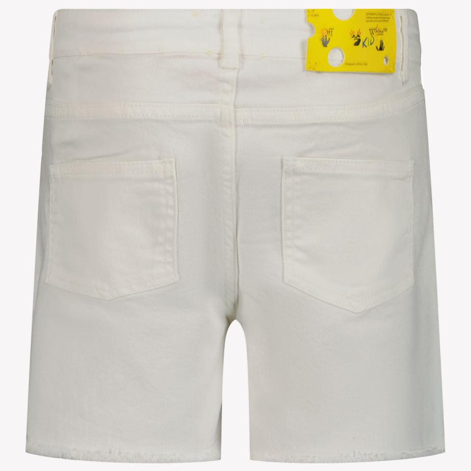 Off-White Kinder Meisjes Shorts In Wit