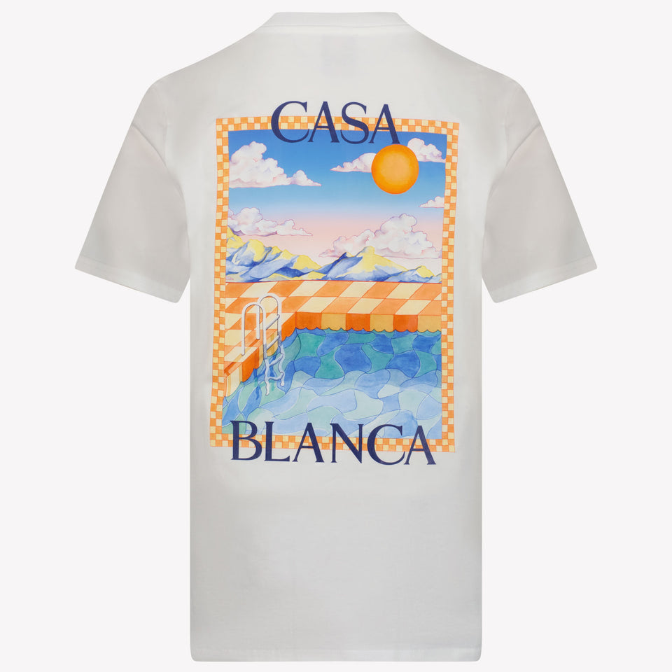 Casablanca Kids Unisex T-Shirt in White