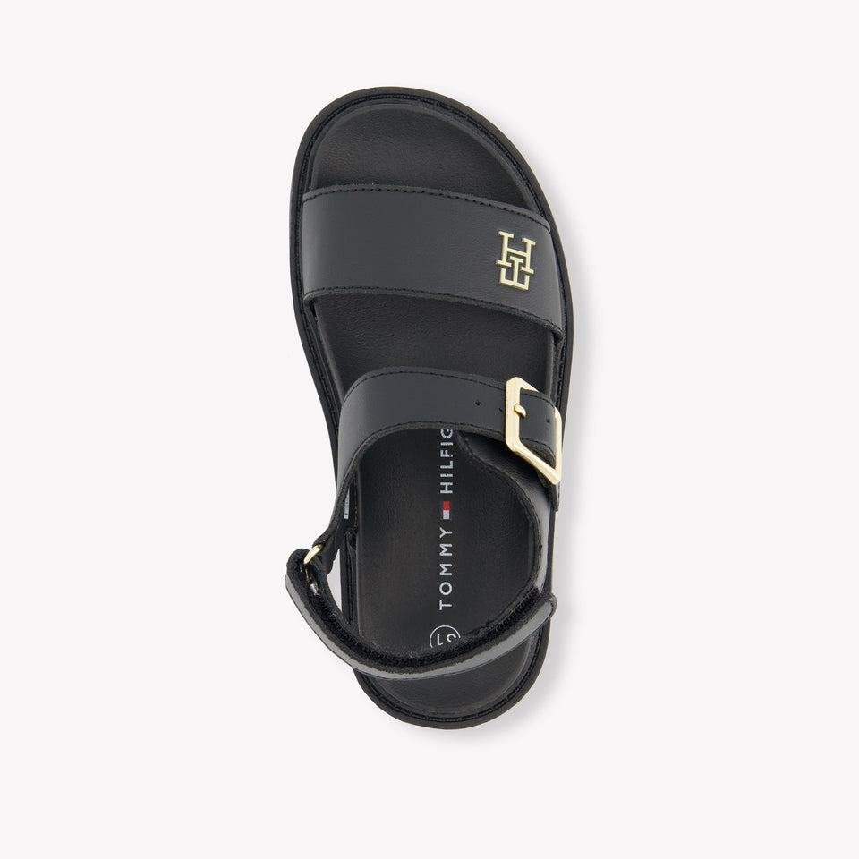 Tommy Hilfiger Girls Sandals In Black