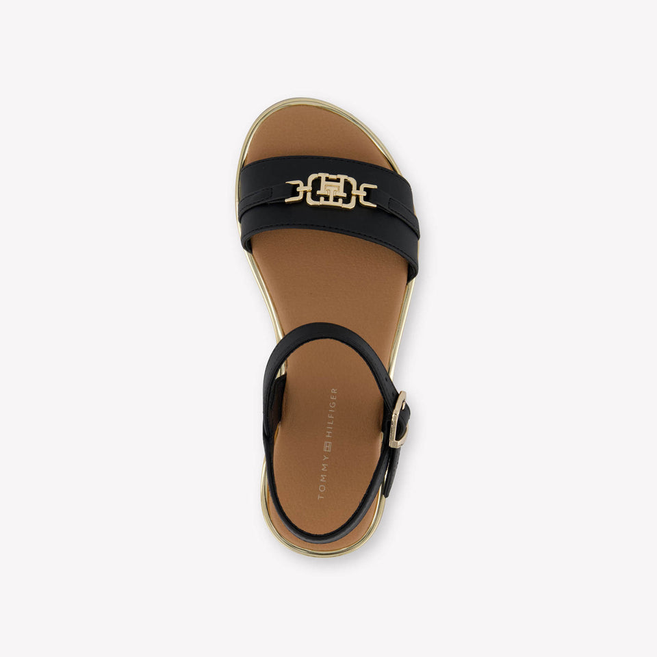 Tommy Hilfiger Girls Sandals In Black