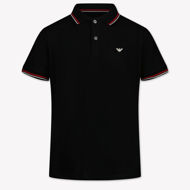 Armani Kids Boys Polo in Black