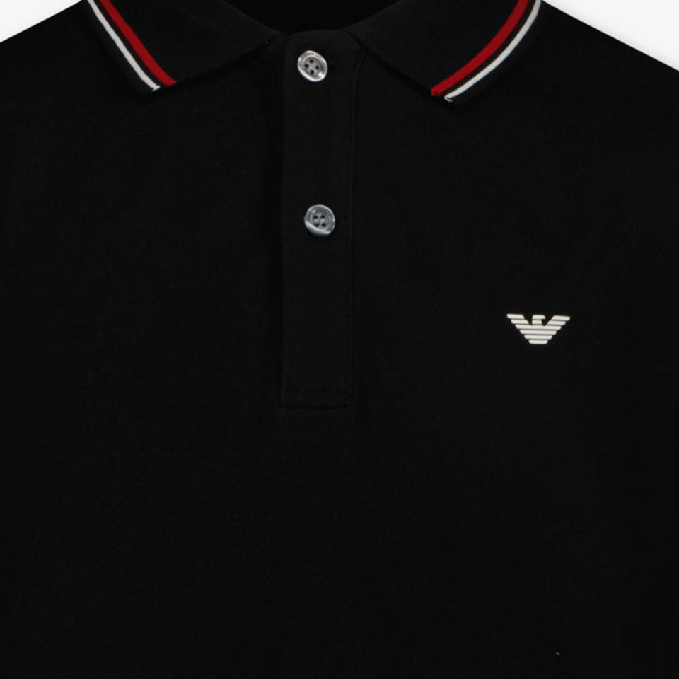 Armani Kinder Jongens Polo In Zwart