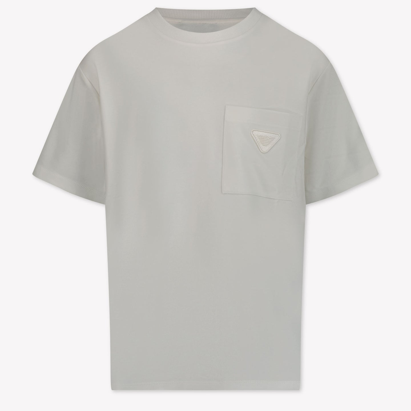 Armani Kinder Jongens T-Shirt In Off White