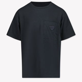 Armani Kids Boys T-Shirt in Navy