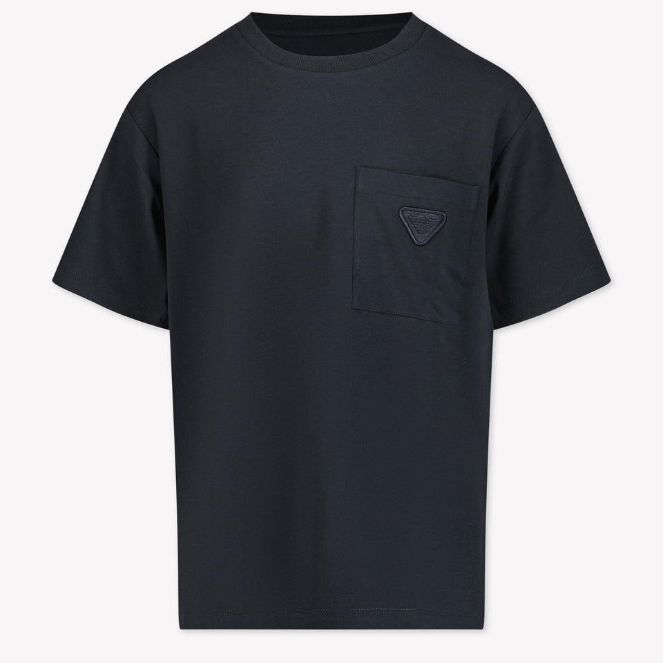 Armani Kids Boys T-Shirt in Navy