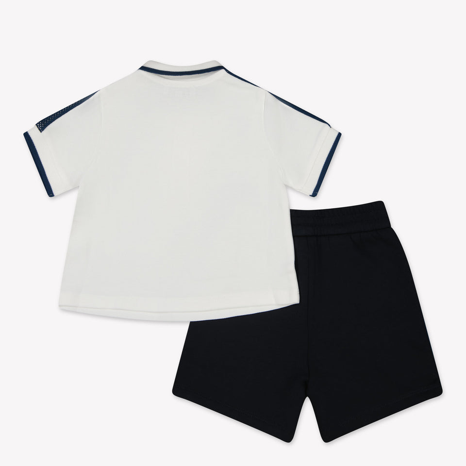 Armani Baby Boys Set in White