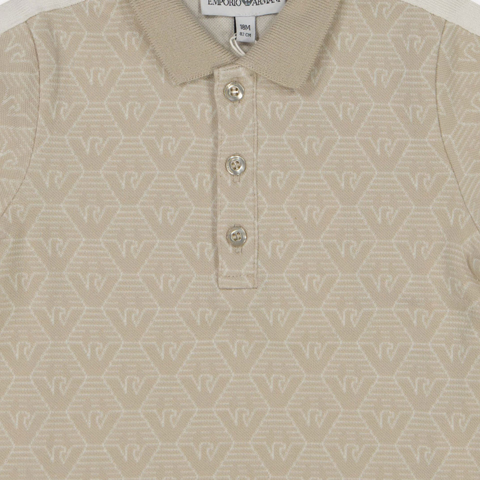 Armani Baby Jongens Polo In Beige