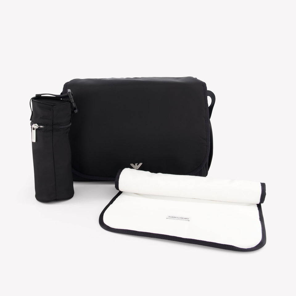Armani Baby Unisex Diaperbag  Black