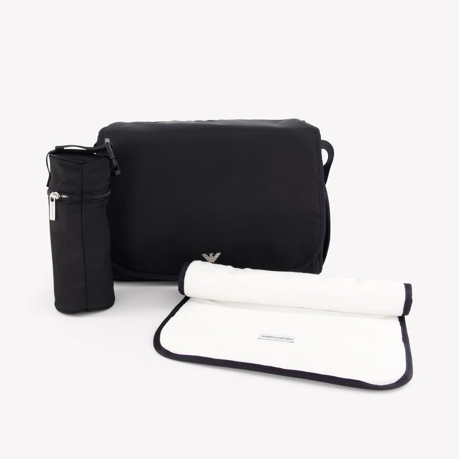 Armani Baby Unisex Diaperbag  Black