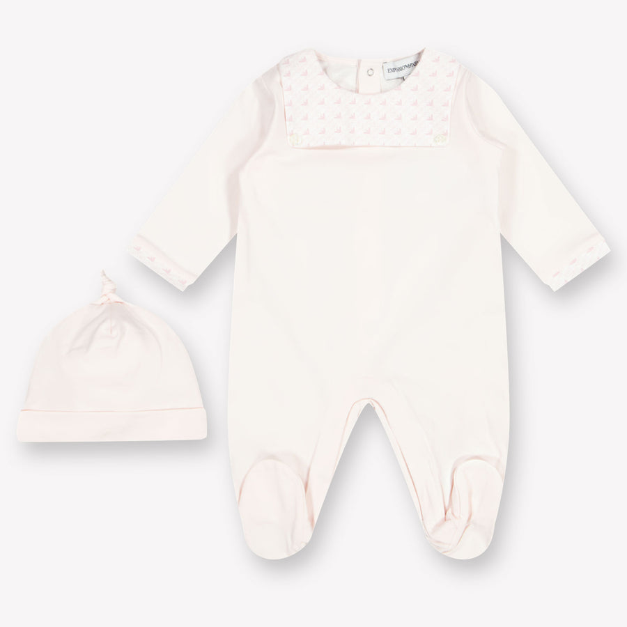 Armani Baby Girls Playsuit  Light Pink