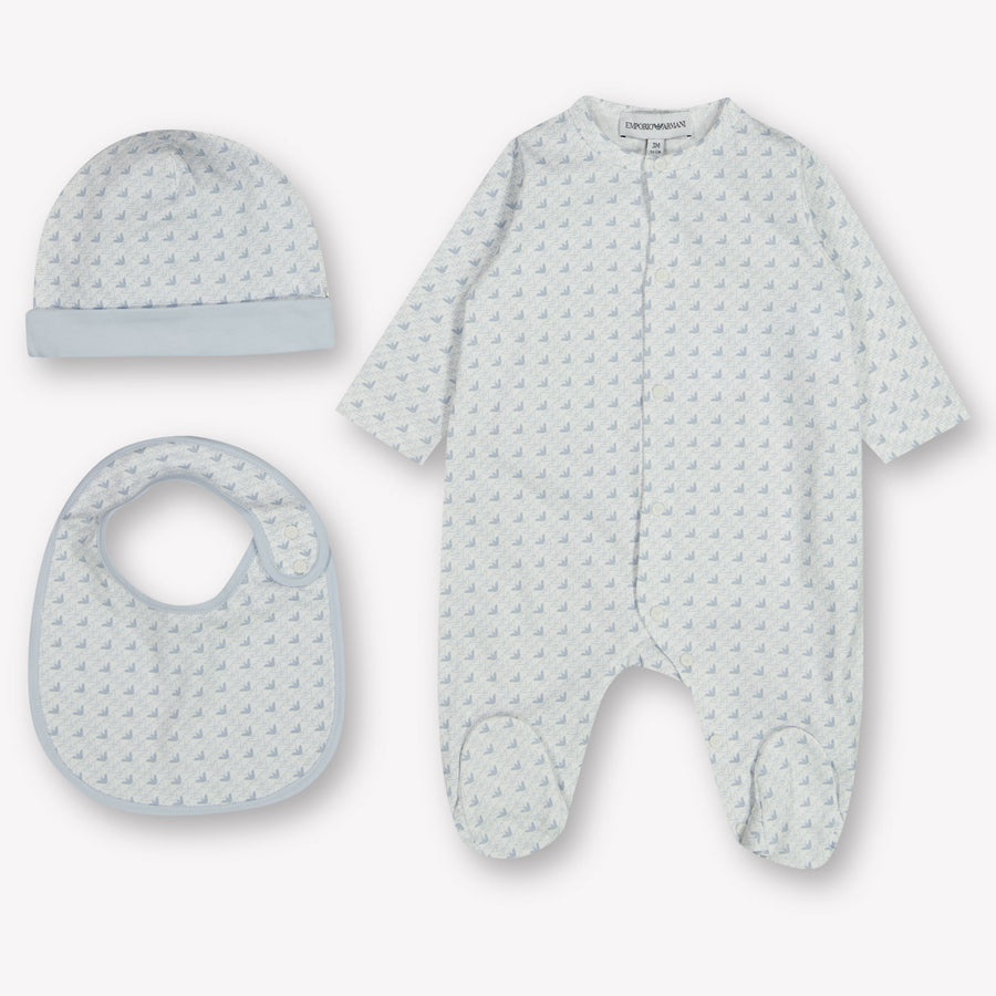 Armani Baby Girls Playsuit  Light Blue