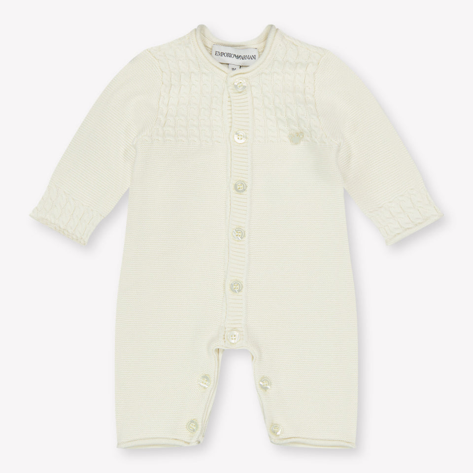 Armani Baby Unisex Box suit in Cream