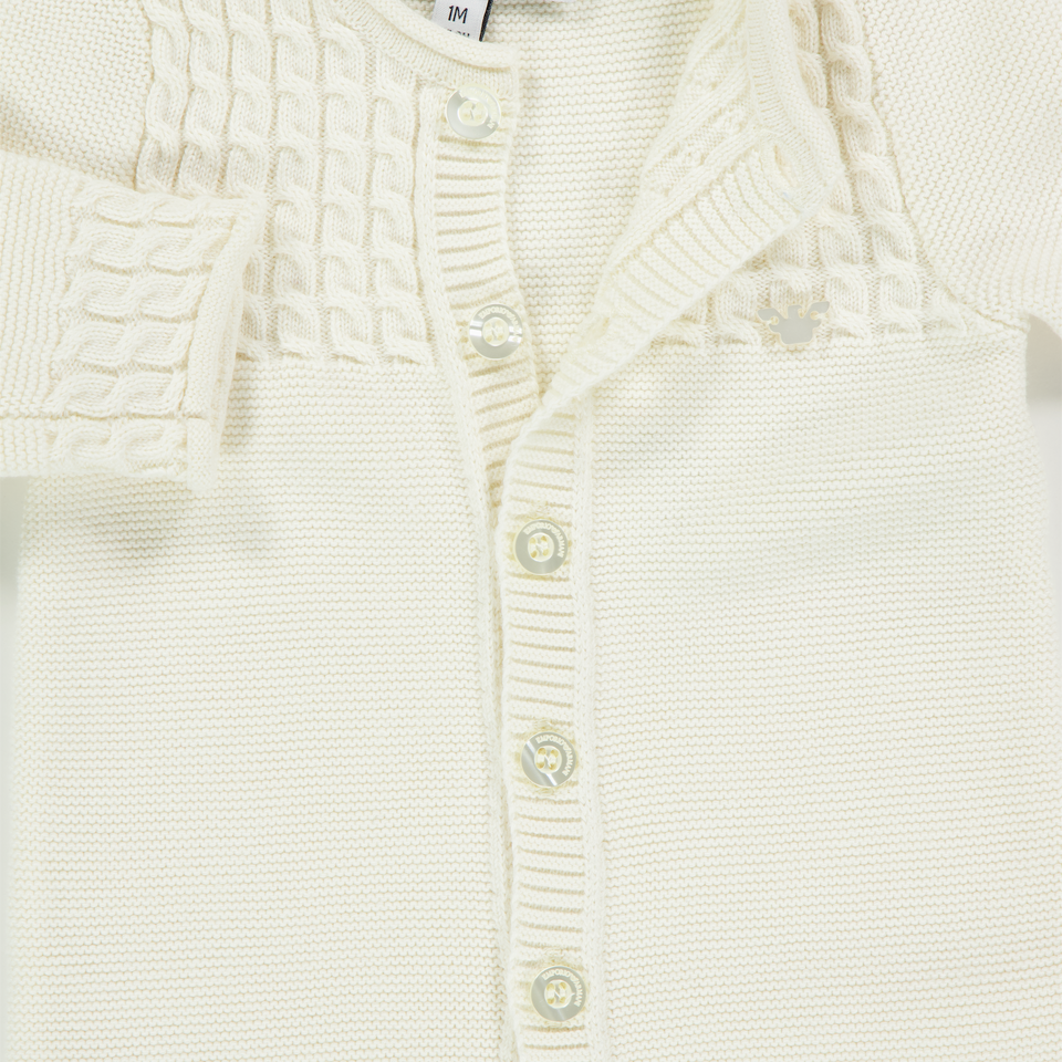 Armani Baby Unisex Box suit in Cream