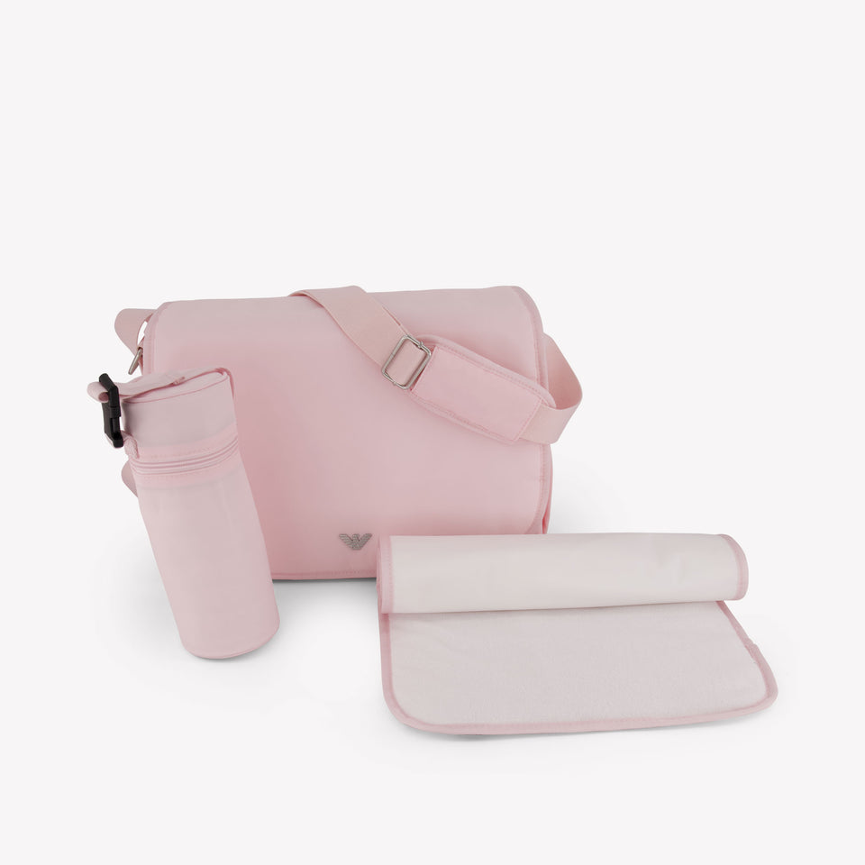 Armani Baby Girls Diaper Bag  Light Pink