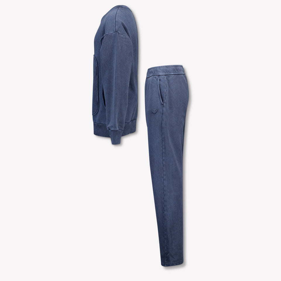 Armani Kids Boys Tracksuit  Blue