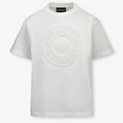 Armani Kinder Jongens T-Shirt In Wit