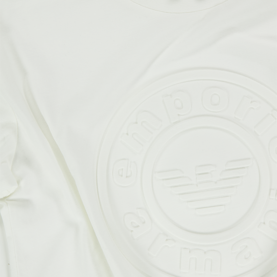 Armani Kinder Jongens T-Shirt In Wit
