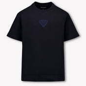 Armani Kinder Jongens T-Shirt In Navy