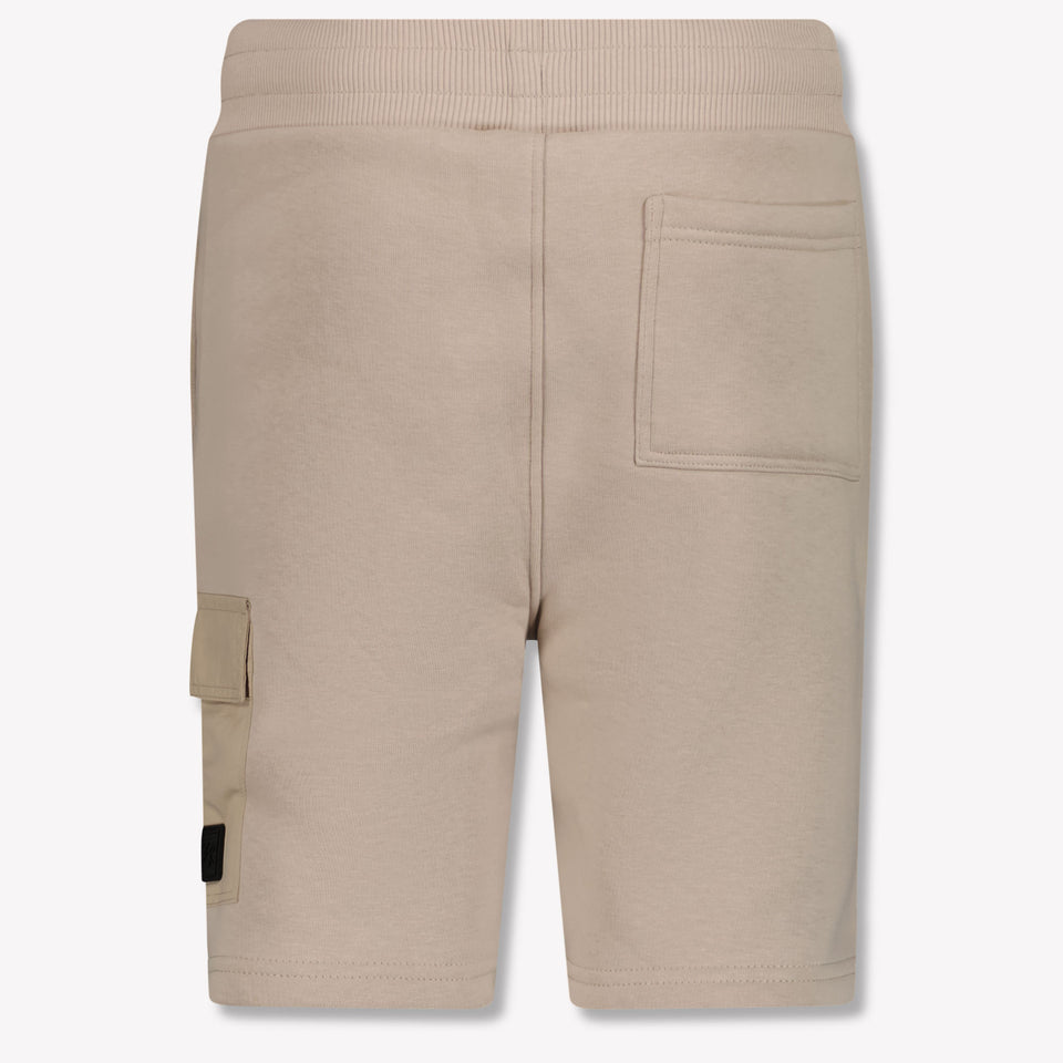 Malelions Kinder Jongens Shorts In Taupe