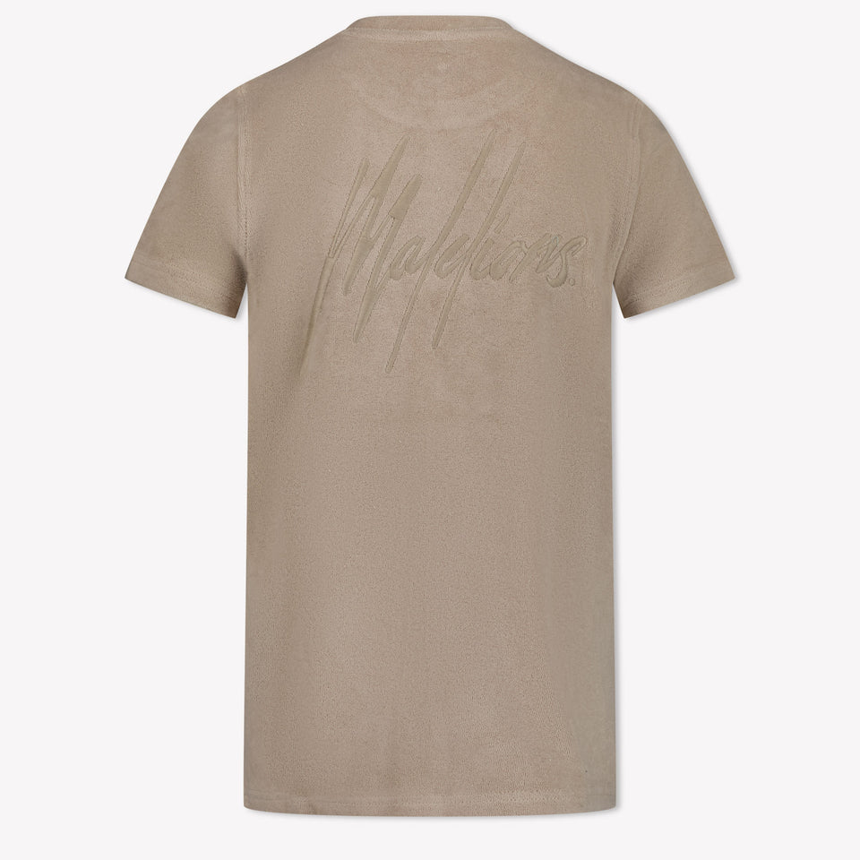 Malelions Kids Boys in T-Shirt Taupe